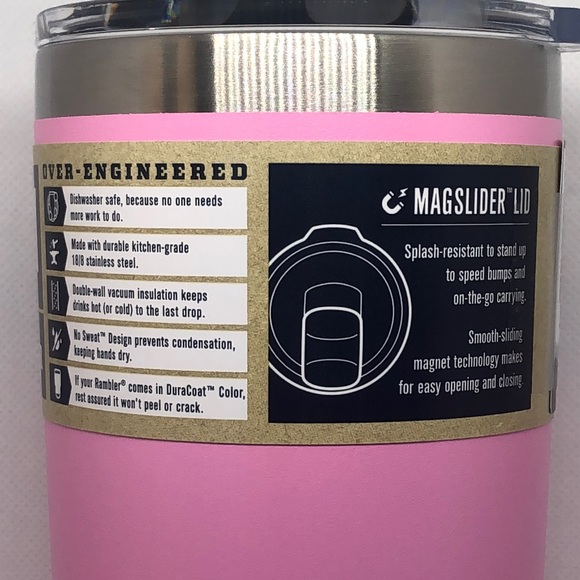 🩷 Yeti Rambler Tumbler Power Pink 20oz 🩷 NWT 🩷 - Picture 4 of 6